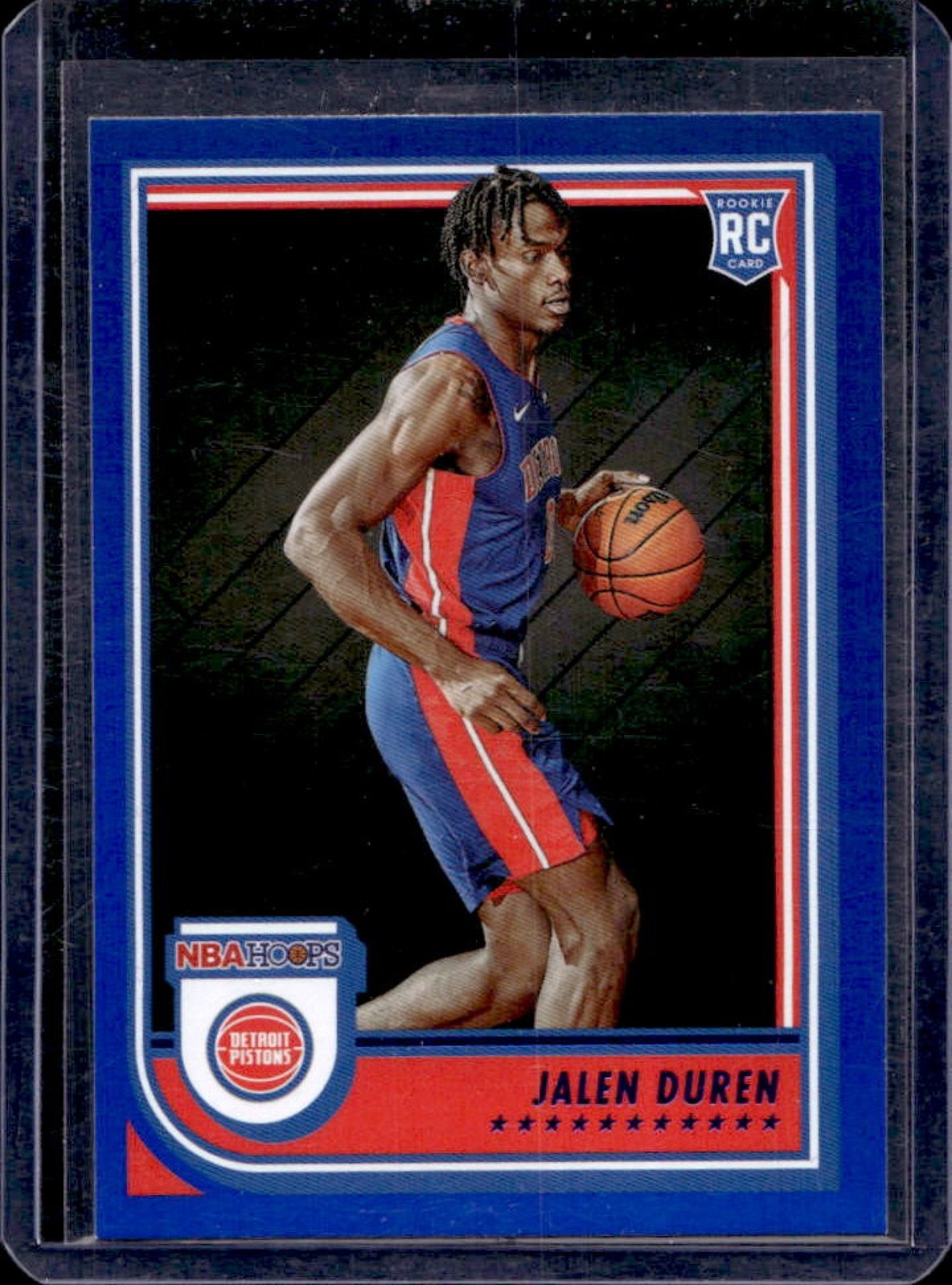 2022-23 Panini Hoops Jalen Duren RC Blue Rookie #243 Pistons