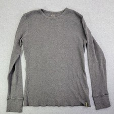 Camisa Columbia para mujer grande gris térmica tejida gofre manga larga capa base