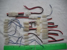 Lot of 30 Assorted White Battery Connector Plug, RC R/C Plane Airplane Boat Car