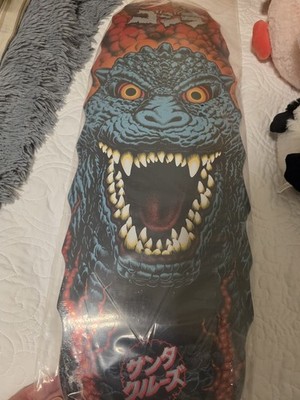 RARE Godzilla Destroyer Santa Cruz Shaped Cruiser Skateboard Deck