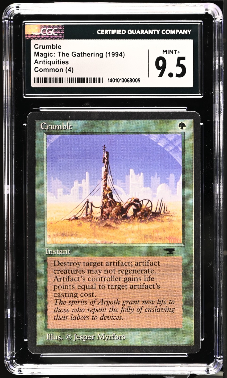 Crumble - CGC 9.5 MINT +  Antiquities - Magic the Gathering MTG