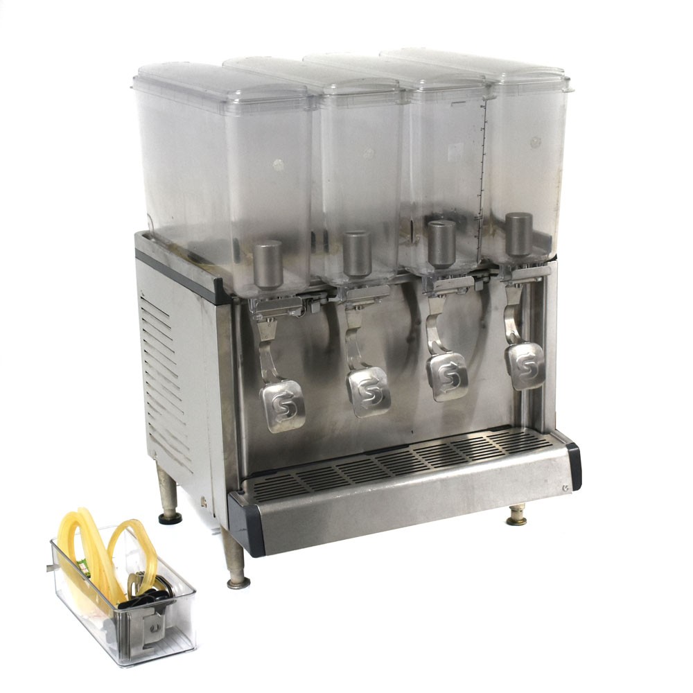 Crathco CS-4E-16 Refrigerated Cold Drink Beverage Dispenser 4 Bowl/Head 2.4 Gal