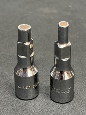 NICE! Snap-on Tools 1/4" Dr. 2pc Magnetic Tip Adapter Extensions TMXM17 TMXM114