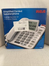 RCA Corded Duplex Speakerphone Call Waiting Model 1124 NEW 2010 Tilt Screen