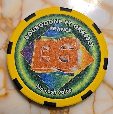 Bourgogne et Grasset BG 39mm NCV Manufacturer Sample Casino Chip