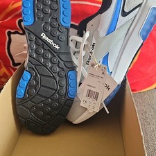 Reebok Glide DMX White Kinetic Blue Grey Mens...