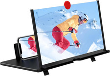 14" Screen Magnifier,3D HD Mobile Phone Magnifier Projector Screen Enlarger for