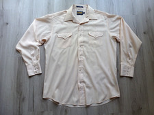 True Vtg Panhandle Slim Western Shirt Mens L Pearl Snap Rockabilly Cowboy Rodeo