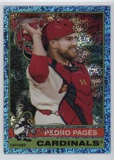 2025 Topps Heritage High Number Chrome Light Blue Sparkle Pedro Pages Pagés 0t2