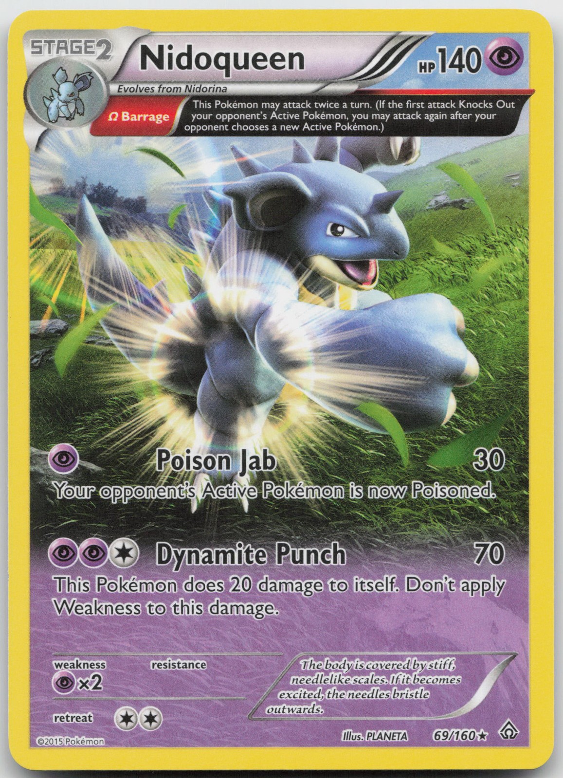Nidoqueen (Omega) Rare XY - Primal Clash 69/160 LP