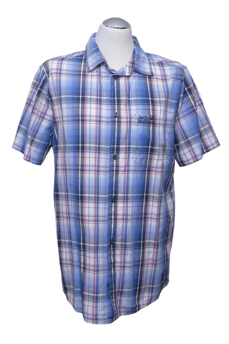 MODSGUE Camicia da donna a maniche corte, a quadretti, a quadretti, a