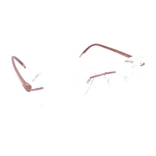 Silhouette 4378 40 6055 Titanium Red Brown Rimless Eyeglasses Frames 53-17 135