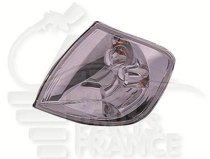 Feu avant-gauche blanc anti-jaunissement pour Polo 1999 à 2002 avec lentille étanche