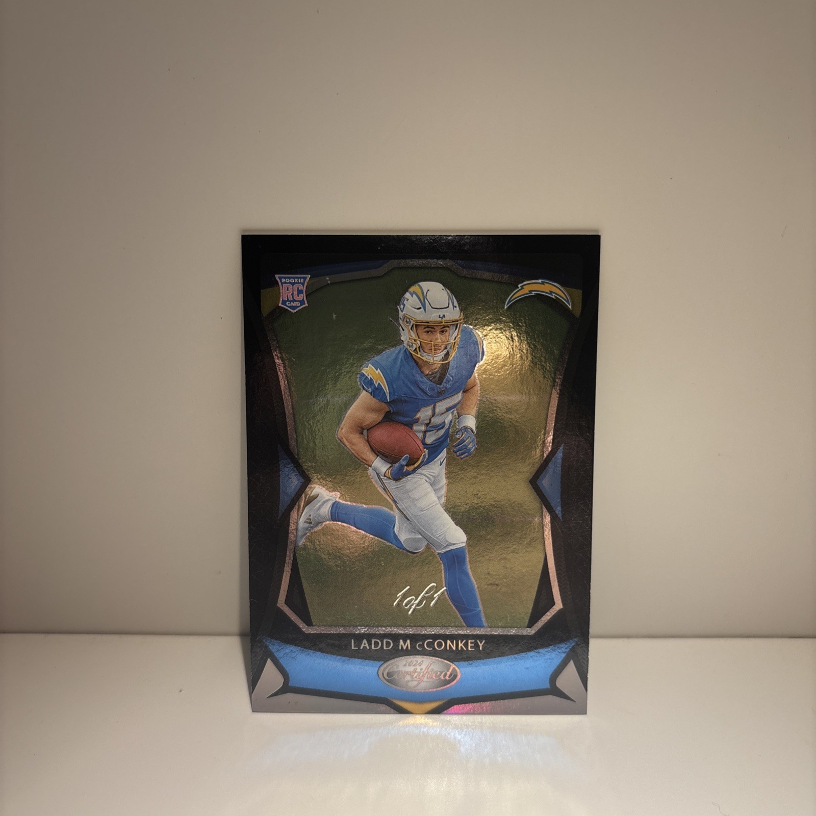 2024 Panini Certified Rookies - Ladd McConkey #125 1 Of 1 - Black Prizm (1/1) RC