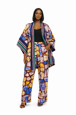 Women  s Kimono Top  Pant Set  Stylish Modern Wear