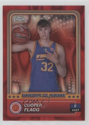 2024 Chrome McDonald's All American Red Lava Refractor 56/125 Cooper Flagg 1b7p