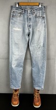 Levi  s Distressed Denim Psnts Vintage 90s Size 31-32 A-16