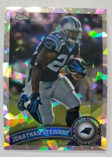 2011 Topps Chrome #183 Jonathan Stewart Crystal Atomic Refractor 28/139 Jersey #