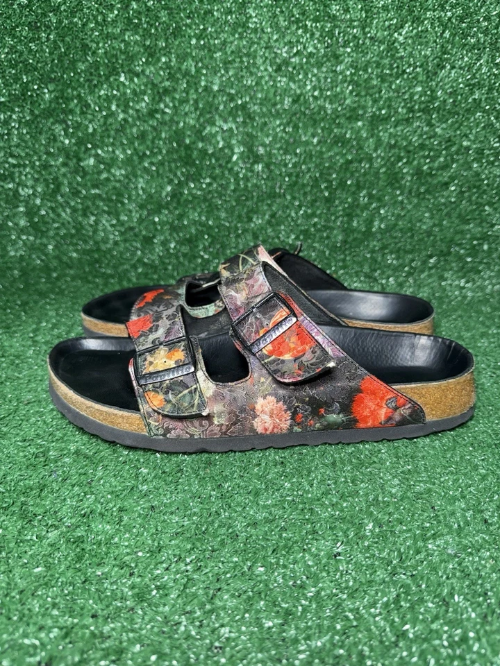 Босоножки женские Papillio By Birkenstock Arizona размер 10 пробковый цветочный узор богемные цветы - Изображение 4 из 4