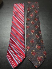 Mens Lot Of 2 Silk Ties VERY NICE!!