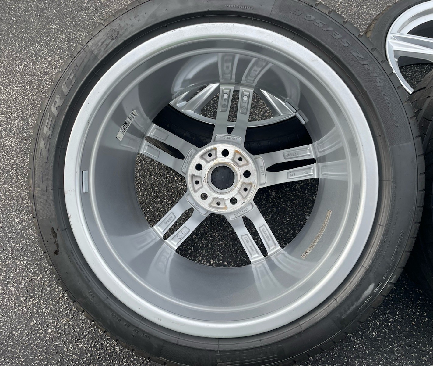 19" Lamborghini Huracan EVO LP580 OEM wheels rims Silver TIRES Factory 2020-2025