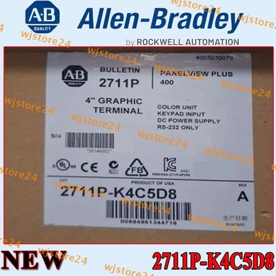 2711P-K4C5D8 Sealed New in Box AB PanelView Plus 6 Graphic Terminal FreeShip