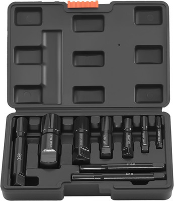 Pipe Extractor Set, 9 Pieces Heavy Duty Steel Broken Pipe Extractors, with Solid