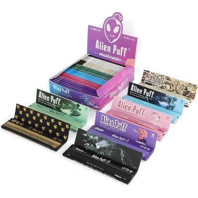 Farbvielfalt: 25 Packs Alien Puff Rolling Papers - 825 Blatt für jeden Geschmack