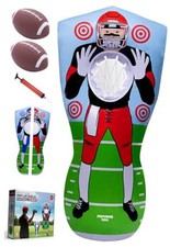 Inflatable Football Target - Double-Sided Toss Football Training Game with