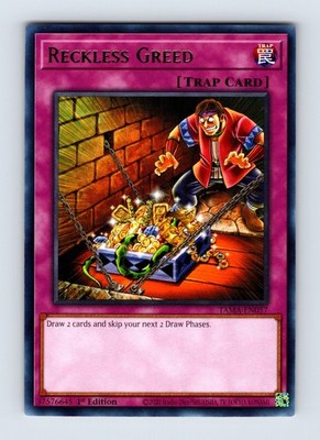 Reckless Greed - TAMA-EN057 - Rare - 1st Edition - NM - Yugioh