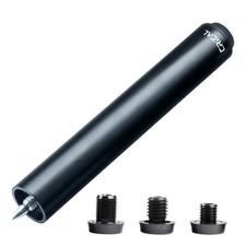 CRICAL Pool Cue Extension Metal w/ 3 Bumpers - 2/3/4/8 Inch Quick Release