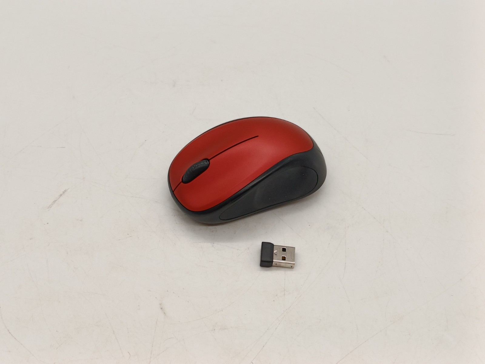 Logitech M235 wireless mouse USB dongle 1000 DPI optical tracking red for PC