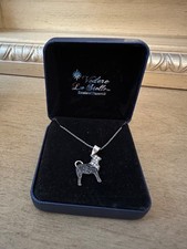 puppy rhinestone necklace NWT
