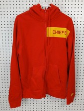 Nike NFL Kansas City Chiefs Red Full Zip Hoodie Sweatshirt Medium