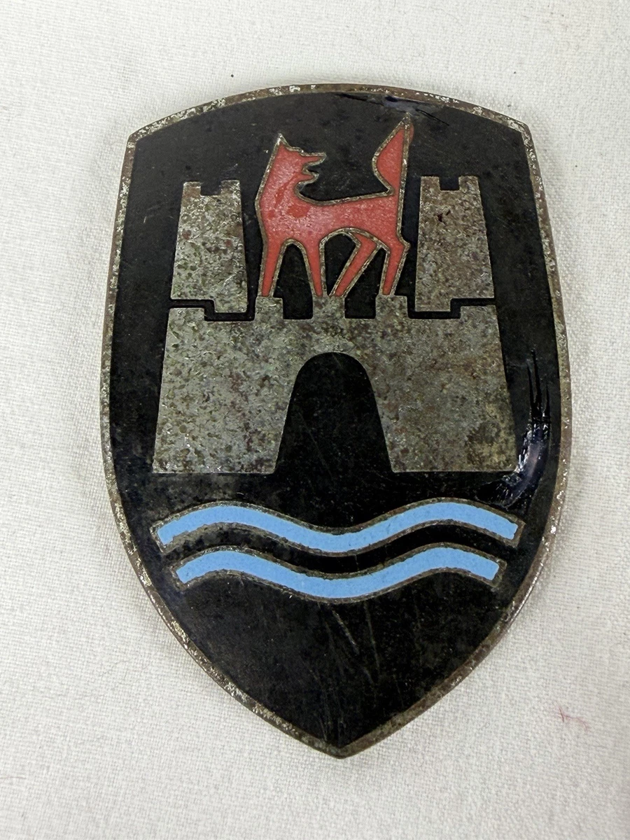 Volkswagen Emblem Badge Hood Wolfsburg Type1 Beetle 1950s ,1953 thru 1962 VW eBa
