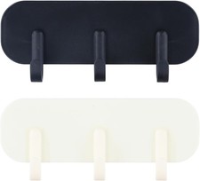 Sleek 2-Pack Magnetic Coat Hooks &ndash; Stylish Storage for Kitchen, Office & Laundry
