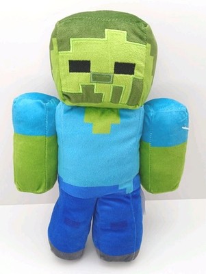 Minecraft Zombie Pillow Buddy 13'' Plush Stuffed Animal Toy Mojang Collectible 