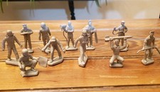 Vintage Marx Cape Canaveral Grey Gray Figures 54mm Lot VGC