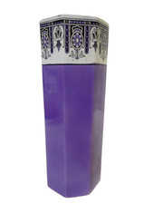 ANTIQUE VICTORIAN PURPLE POTTERY NO.52 ENGLAND HAND PAINTED VASE