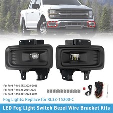 LED Fog Light Switch Bezel Wire Bracket Kits For Ford F150 STX XL XLT 2024-25 UK
