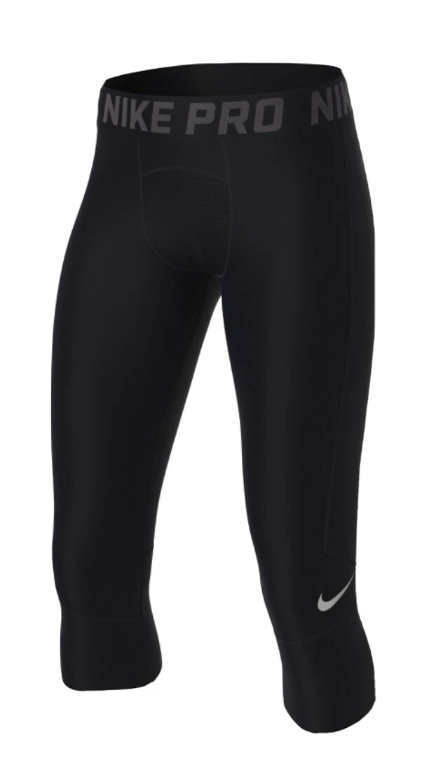 Nike Boys' Pro 3/4 Length Knee Tights Sz Youth XL