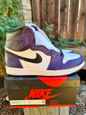 Nike Air Jordan Retro 1 High OG Court Purple Men's Size 10 555088 500 