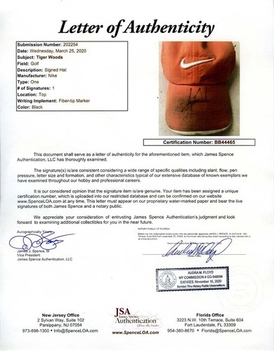 Tiger Woods Nike Golf Signed Autographed Hat JSA COA LOA - Picture 8 of 8