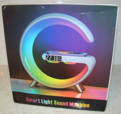 NIB Smart Light Sound Machine G63 Multifunction Wireless Charger Sleep Aid Alarm
