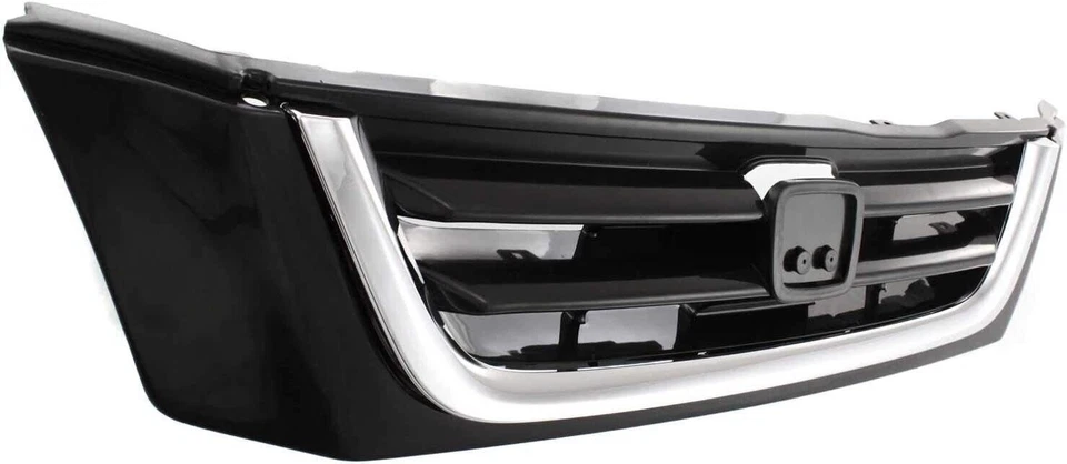 Conjunto de repuesto de rejilla delantera negra e inserto cromado para Honda CR-V CRV 97-01 Foto 3 de 4