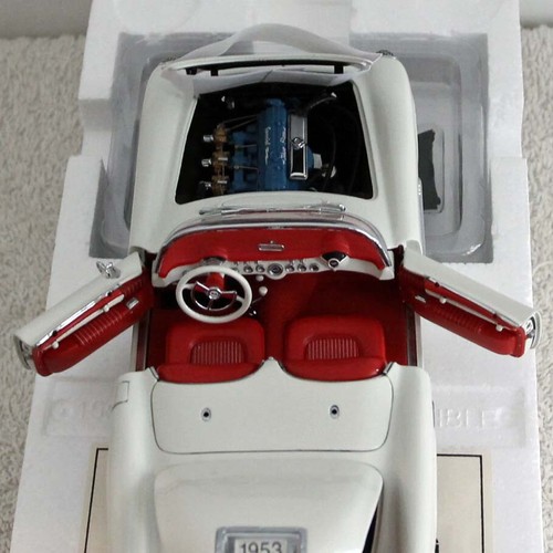1953 Chevrolet Corvette Polo weiß Druckguss 1:24 Danbury neuwertig limitierte Auflage - KEIN COA - Bild 6 von 9