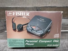 Vintage 1995 Fisher Personal compact DiscPlayer. PCD-5400
