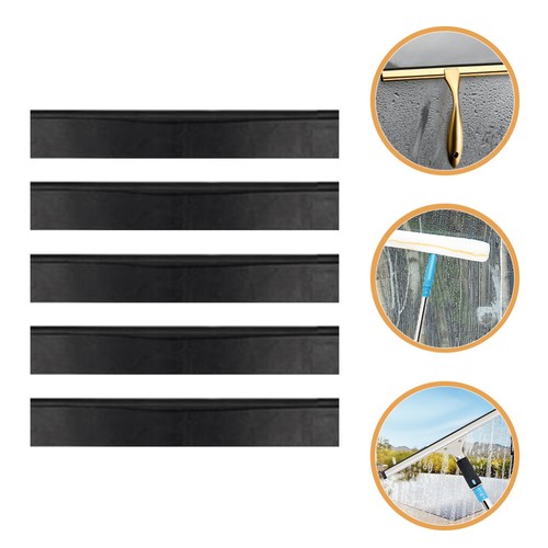 5pcs Rubber Squeegee 35cm Window Squeegee Rubber Replacement Shower