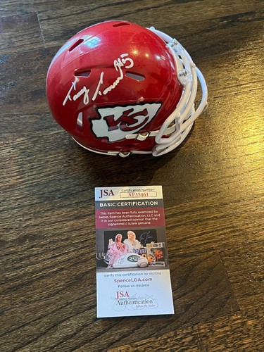 Tommy Townsend signierter Football Mini Helm Auto Kansas City Chiefs JSA COA