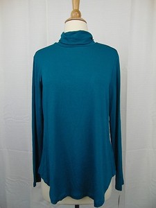 teal mock turtleneck
